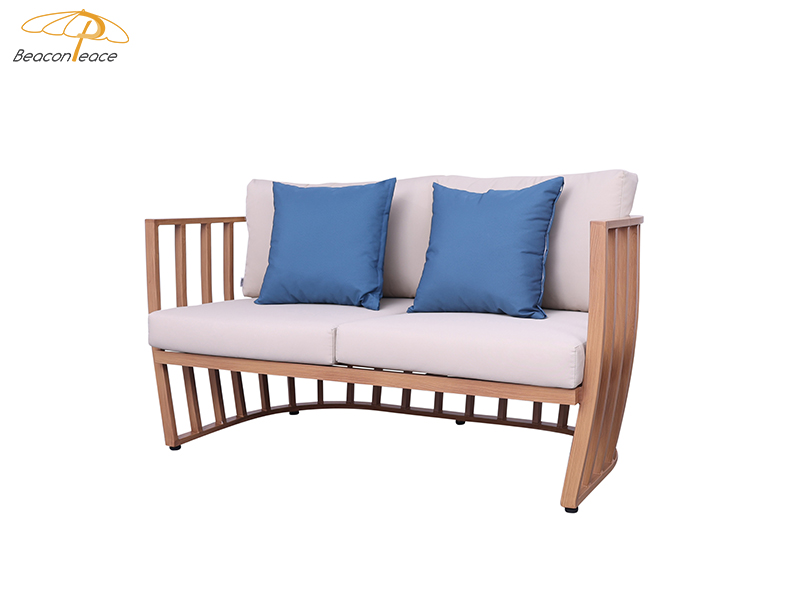 outdoor loveseat table