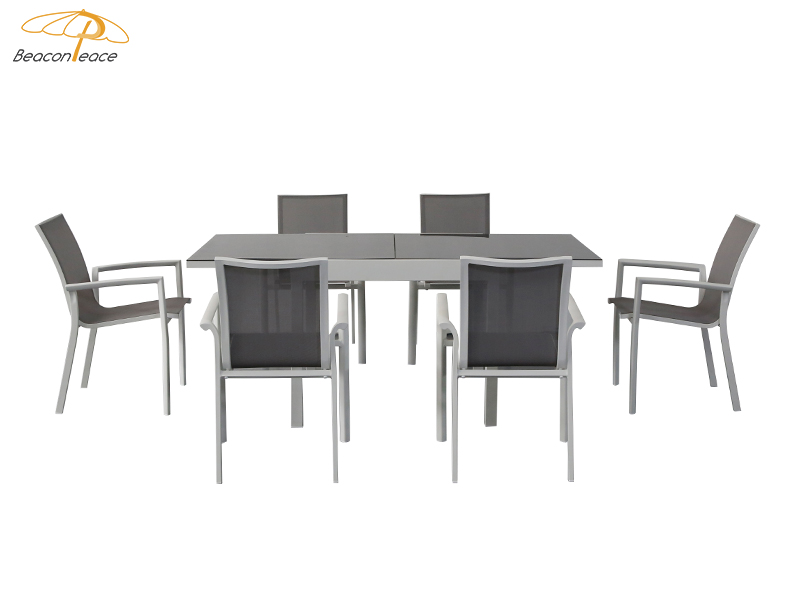 aluminum dining table