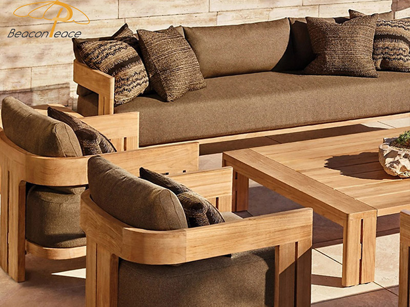 Luxury Teak Outdoor Sofa